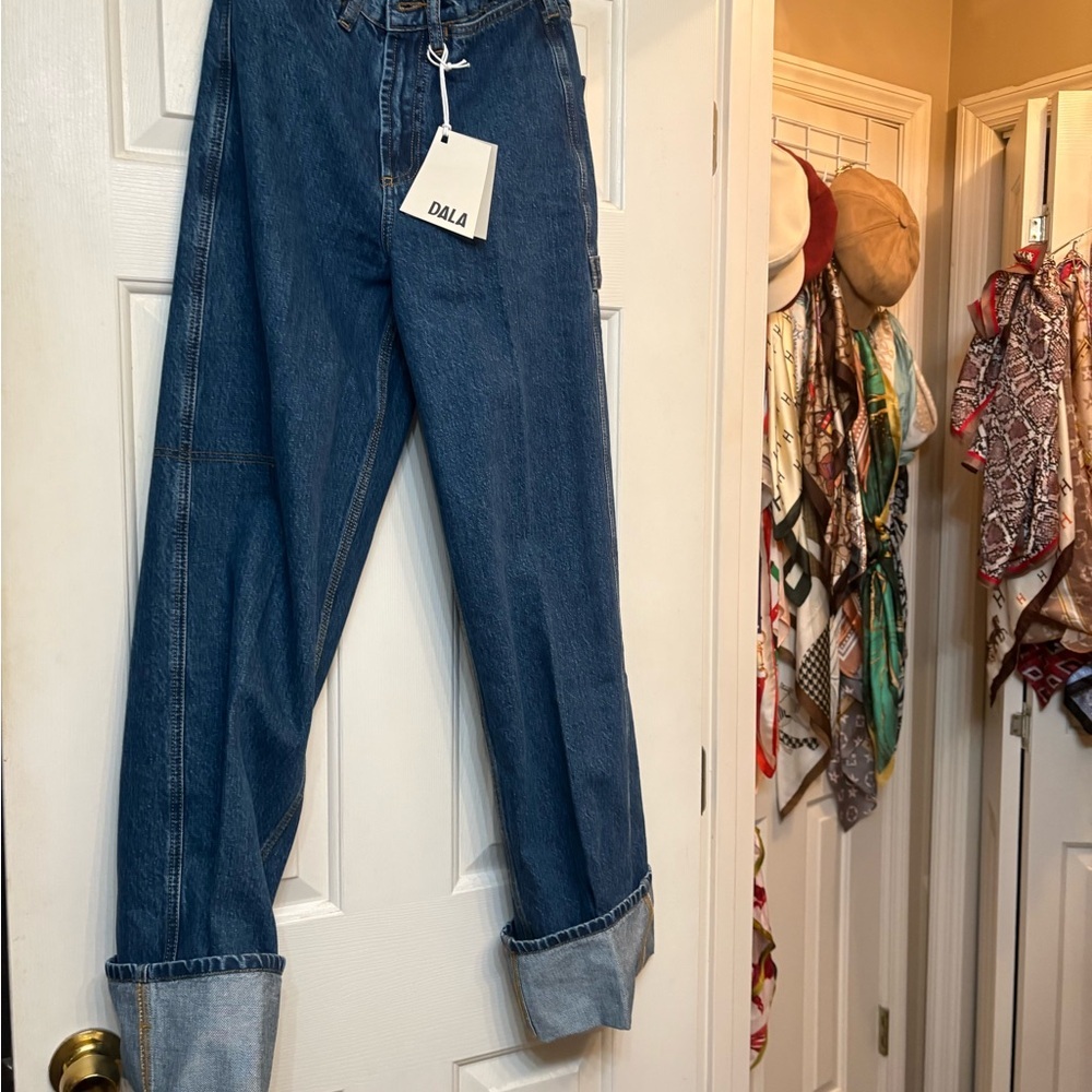 Women's Flat Blue Starch Jeans sz 24 - Picture 3 of 12